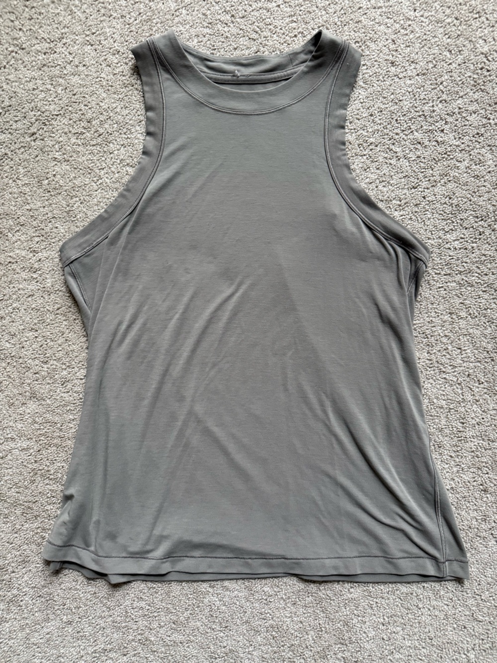 Women's Lululemon Jersey training tank top warm ash gray